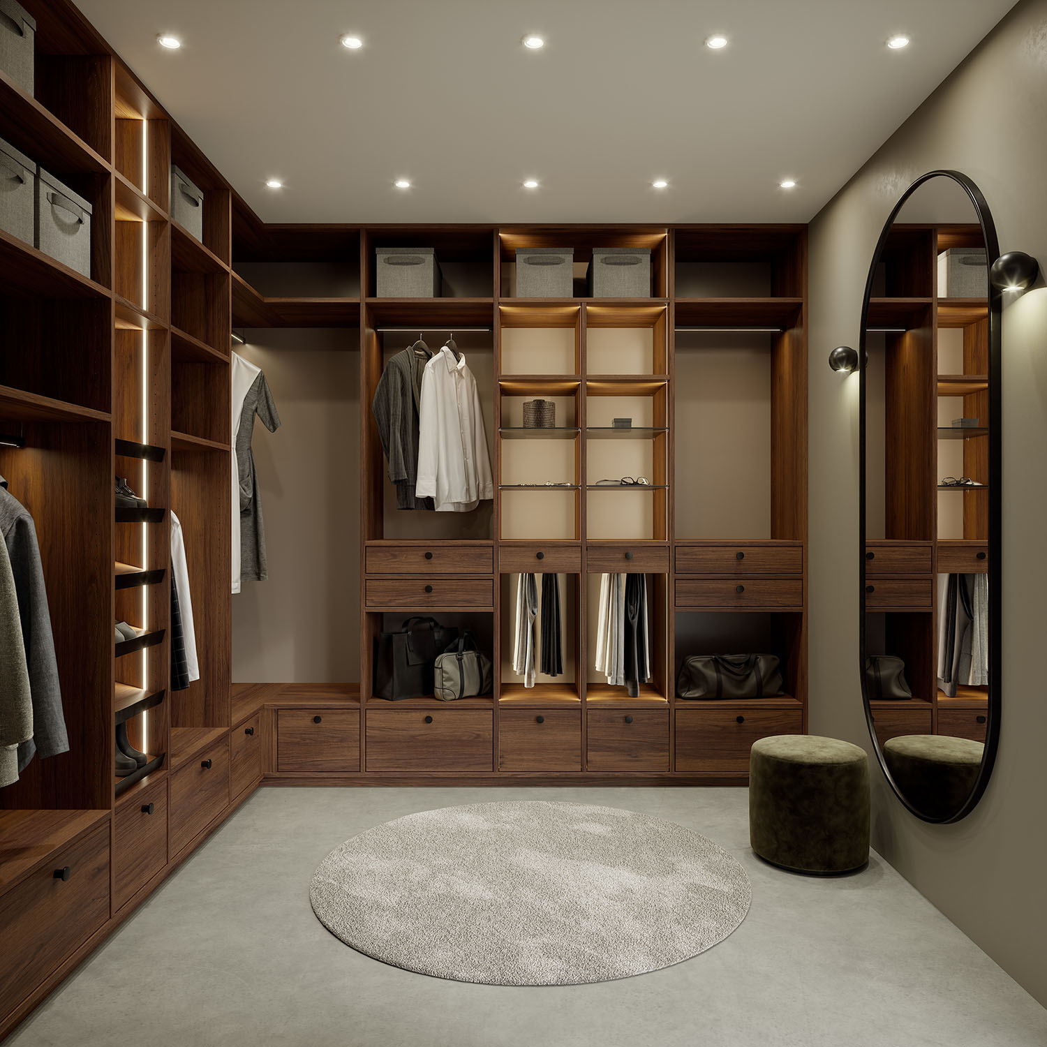 Designa garderobe med skydedører