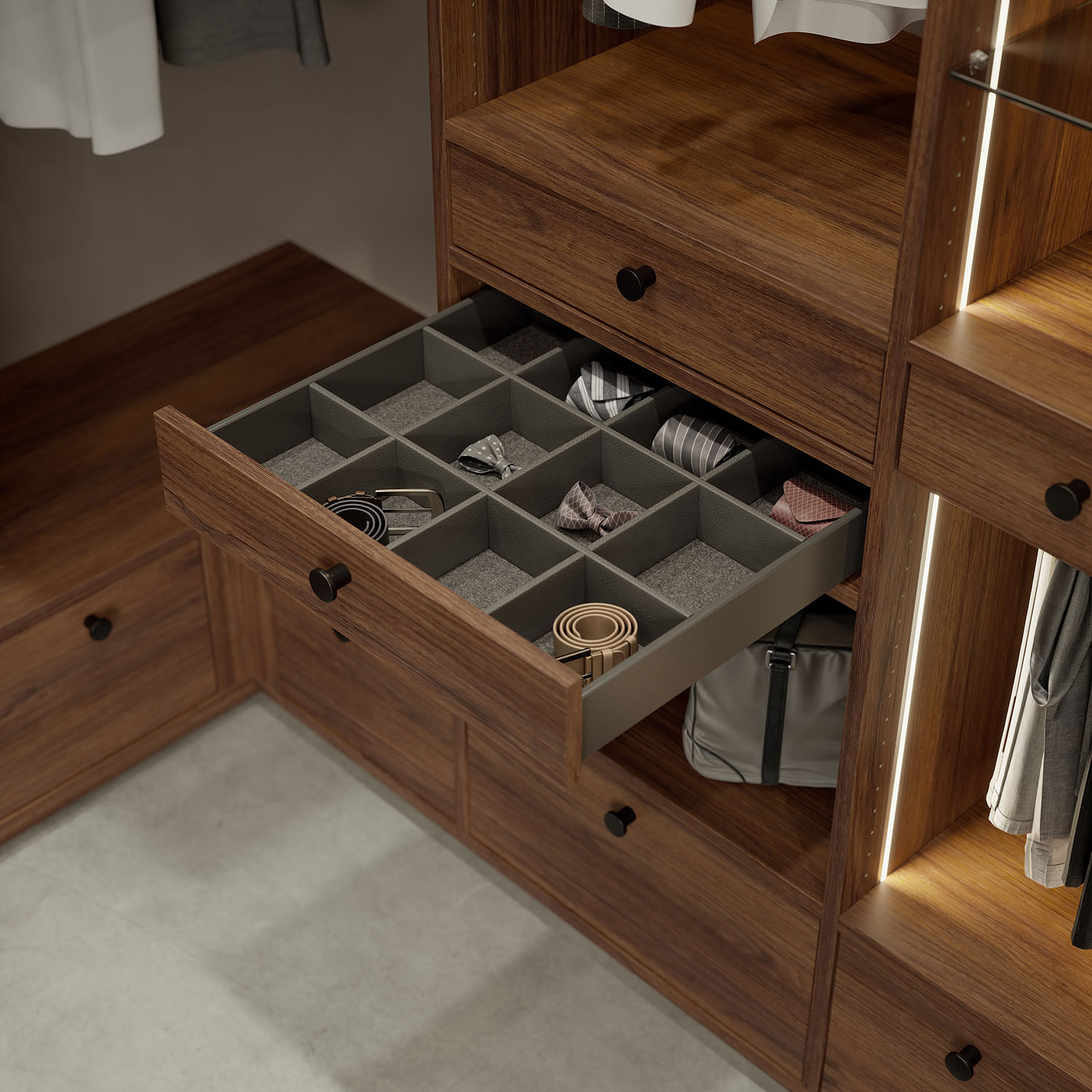 Garderobe med skyvedør