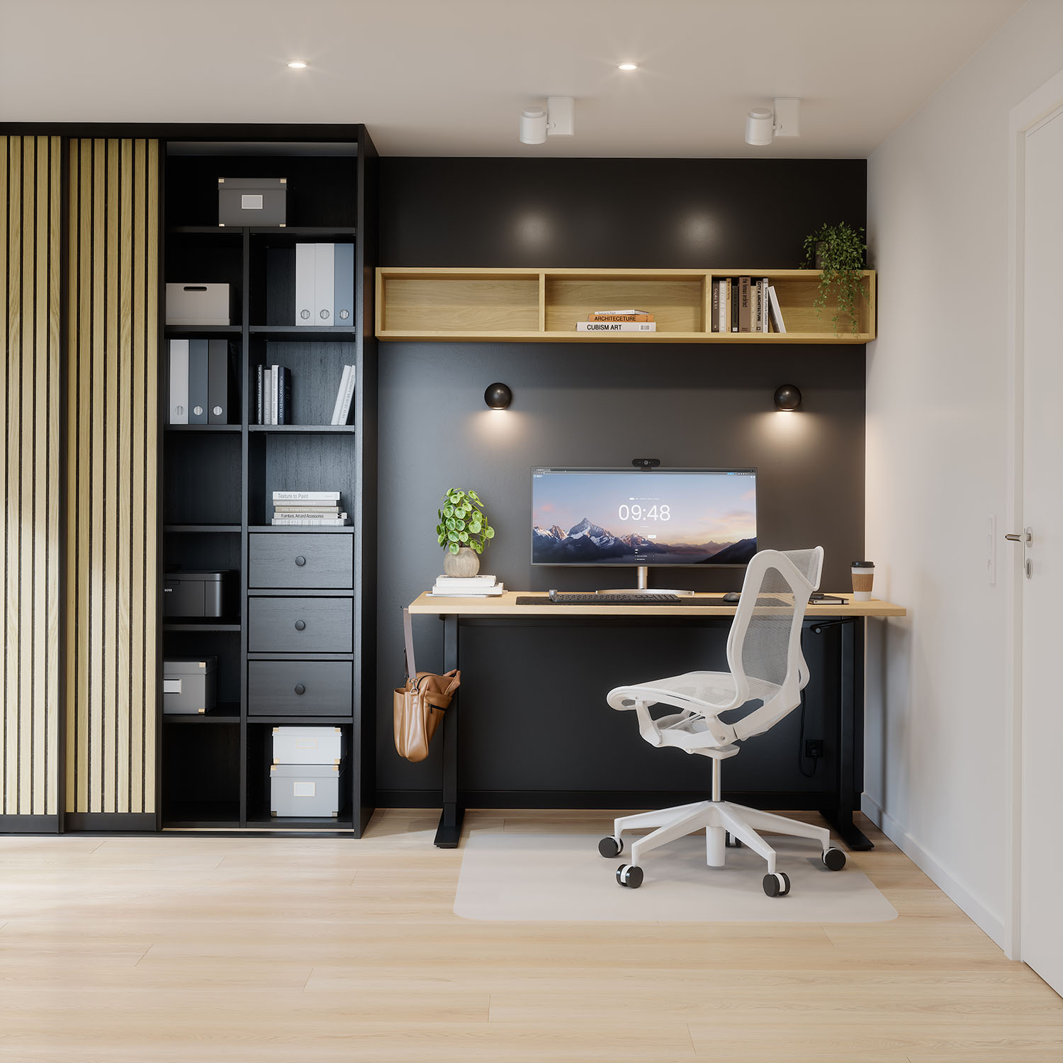 Garderobe med skyvedør