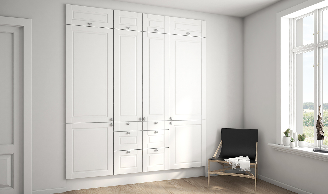 Hvit fylling - Garderobe