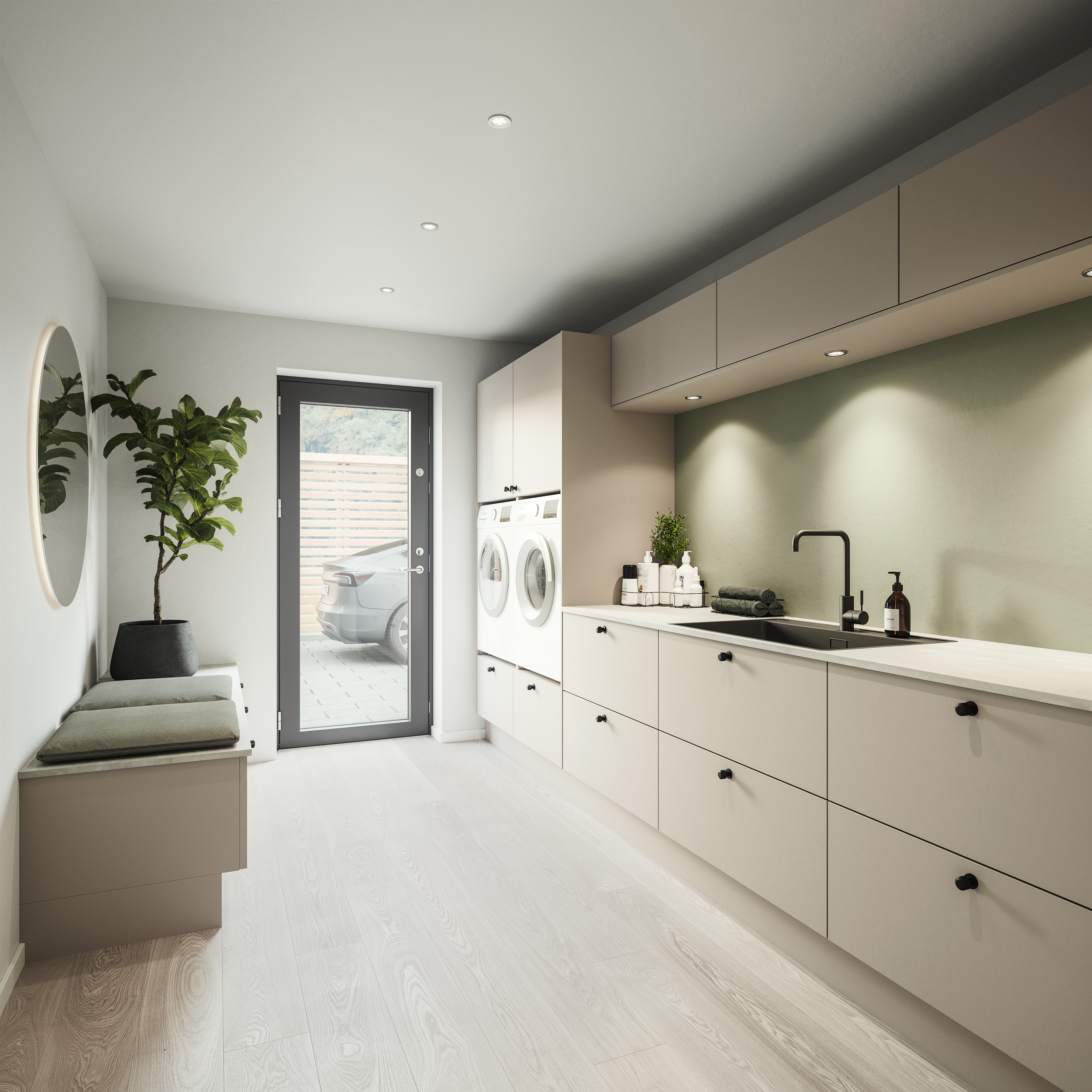 Color by Designa - beige - vaskerom