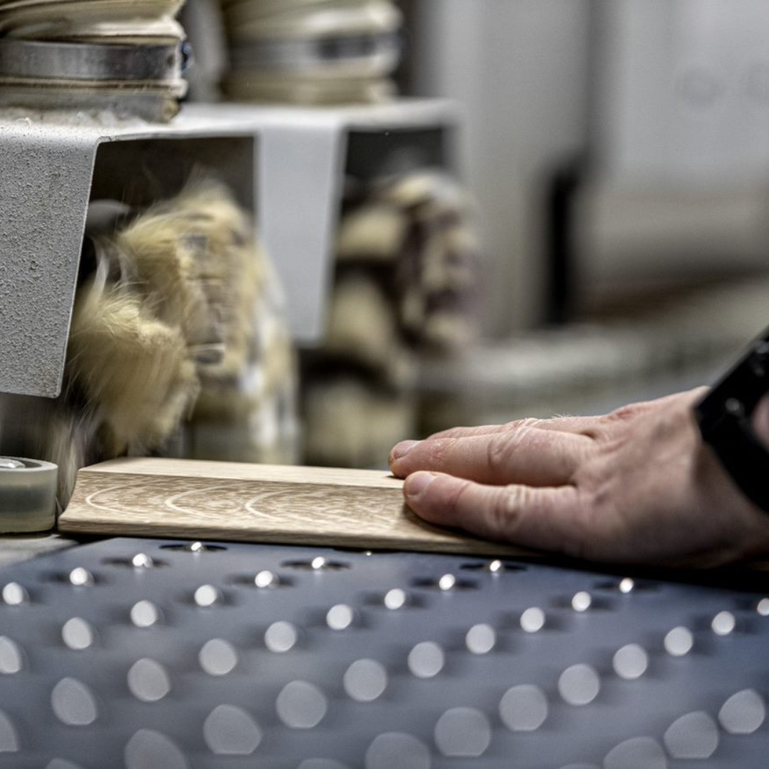 Nærbillede af listeproduktion