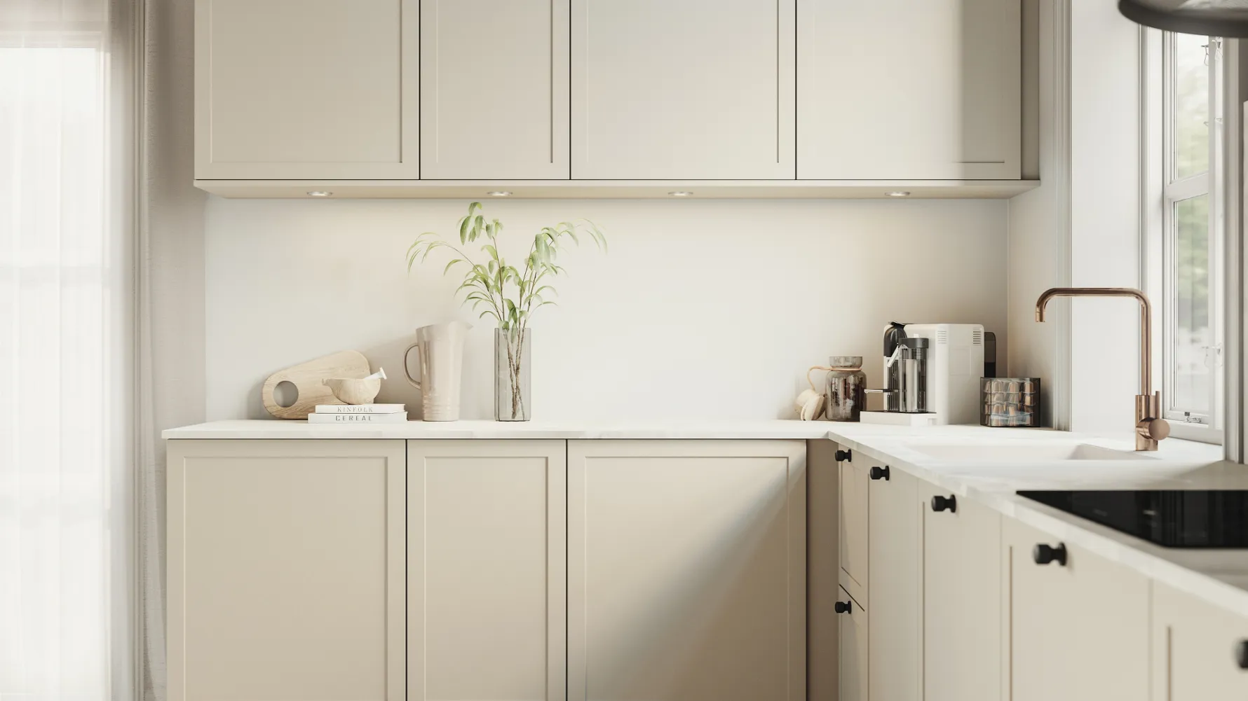 Classic by Designa kjøkken beige ramme