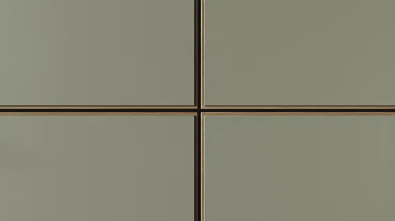 Nature by Designa køkken grå linoleum og brun eg