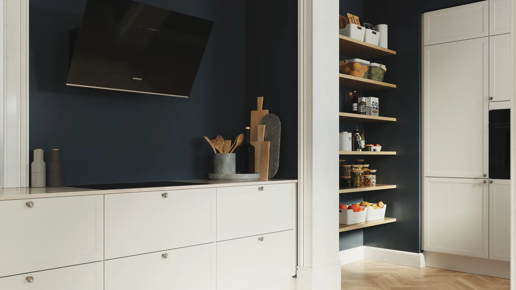 Classic by Designa kjøkken i hvit ramme